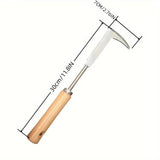 Optimized Product Title: "Edelstahl L-Form Unkrauthacke – Präzise Gartenarbeit Werkzeug für effektives Unkrautjäten" 

This title includes relevant keywords while maintaining clarity and appeal for potential buyers.