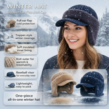 Winter Hat Ear Flap Trapper Knit Cap Cold Weather Outdoor