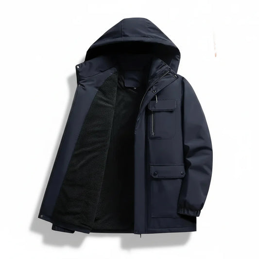 Men's Winter Jacket – Slim Fit, Waterproof & Quilted Down