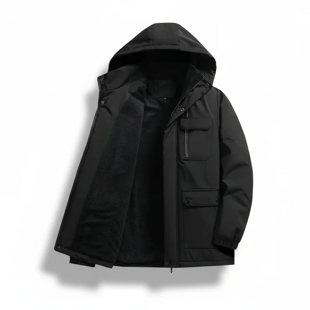 Mens Winter Jacket Slim Fit Waterproof Quilted Down Coat