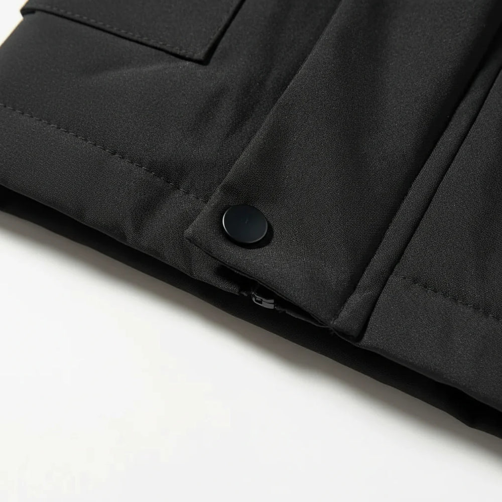 Mens Winter Jacket Slim Fit Waterproof Quilted Down Coat