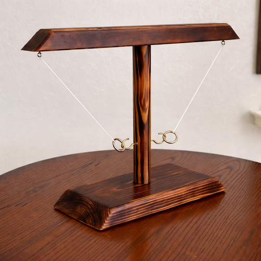 Wooden Ring Toss Game – Tabletop Design, Hook-and-Ring Set & Family Fun