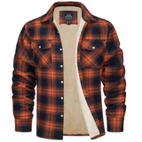 Arvid – Fleece-Lined Men's Plaid Jacket