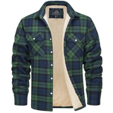 Arvid – Fleece-Lined Men's Plaid Jacket
