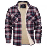 Arvid – Fleece-Lined Men's Plaid Jacket