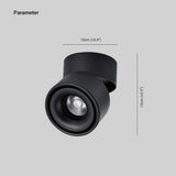 LED Ceiling Spotlight – Adjustable Swivel, 10W & Black or White Metal