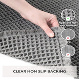 Waffle Bath Mat - Ultra-Absorbent, Soft, Machine Washable