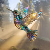 Wall Art Window Suncatcher Hummingbird Hanging Decor