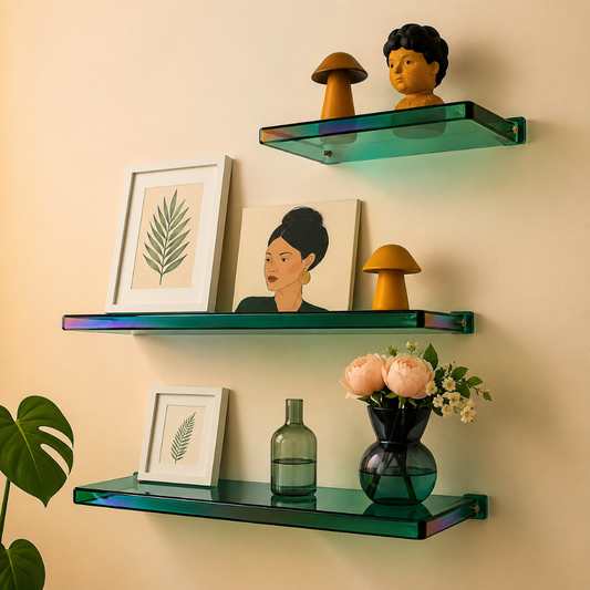 Floating Wall Shelf – Acrylic, Minimalist & Display Storage Design