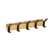 Enhanced Product Title: "Wandgarderobe mit 5 Doppelhaken – Stilvolle Holz- und Aluminium-Kombination für Flur und Eingangsbereich" 

This title includes keywords that enhance search visibility while providing a clearer description of the product's feature