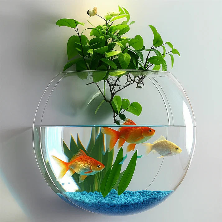 Bohrfreier Wandpflanzenhalter – Vertikaler Garten & Dekorative Fischschale für Innen- und Außenbereich