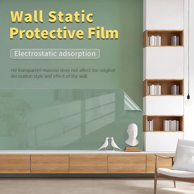 Transparent PVC Wall Protection Film – Self-Adhesive, Waterproof, 45cm Wide