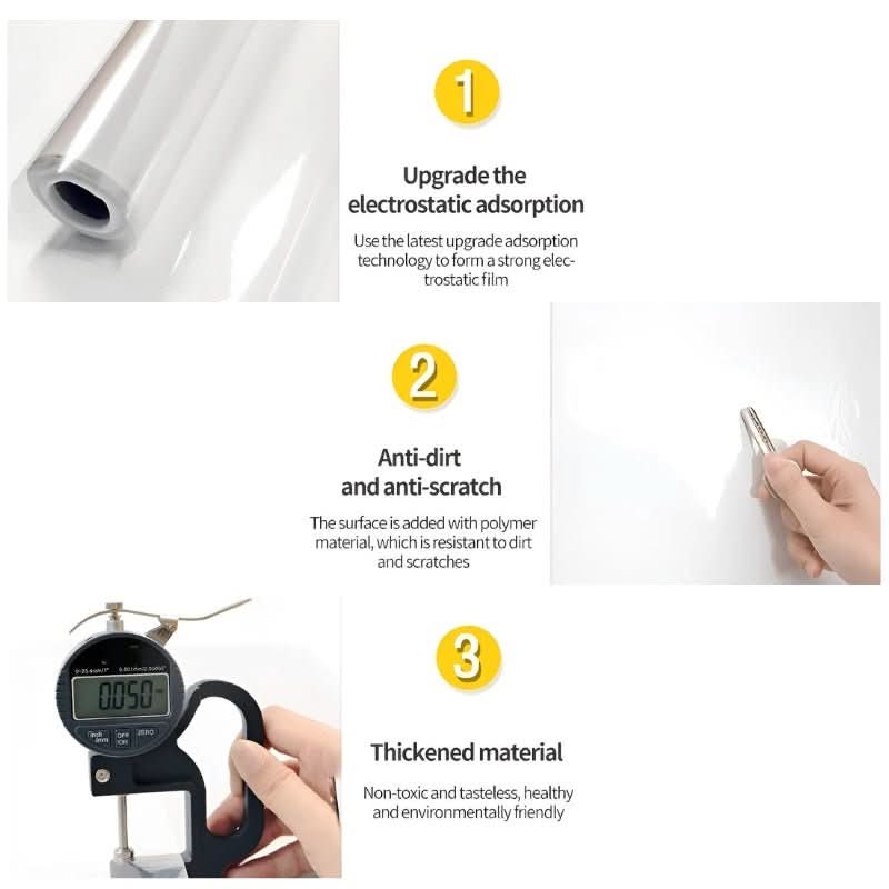 Transparent PVC Wall Protection Film – Self-Adhesive, Waterproof, 45cm Wide