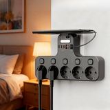 Wall Outlet Extender – 3 Switched Sockets, USB Ports & Motion Night Light