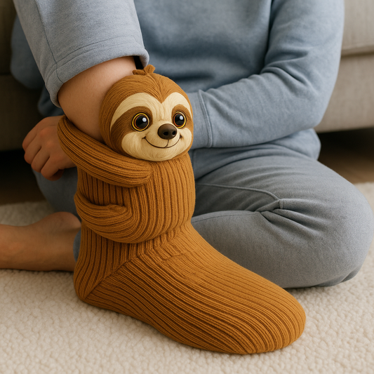 Animal 3D House Socks – Non-Slip Grip, Warm Cozy Design & Unisex Fit Style