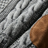 Calvin - Warm Men's Sweater with Cable-Knit Pattern