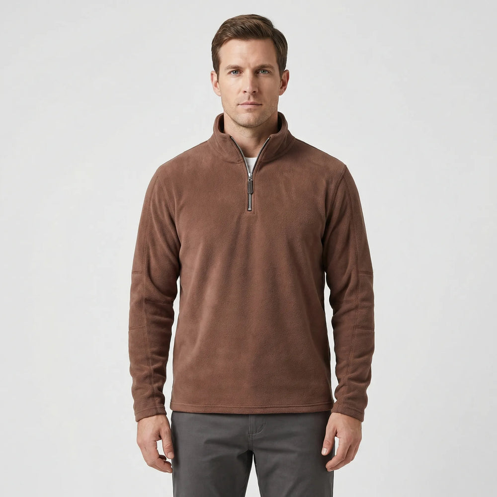 Men's Thermal Pullover with Short Zipper - Lester