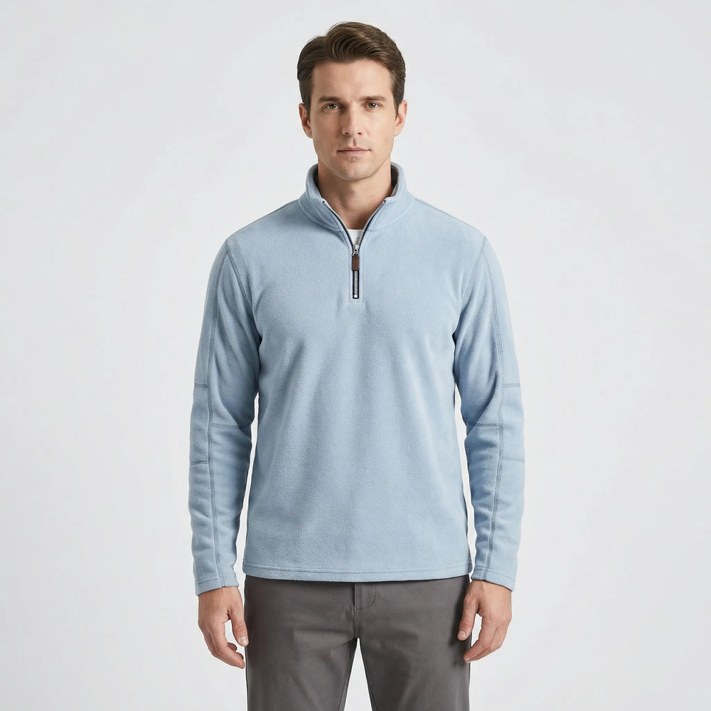 Men's Thermal Pullover with Short Zipper - Lester