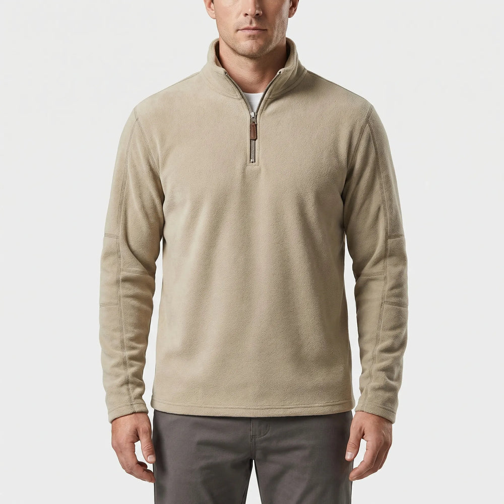 Men's Thermal Pullover with Short Zipper - Lester