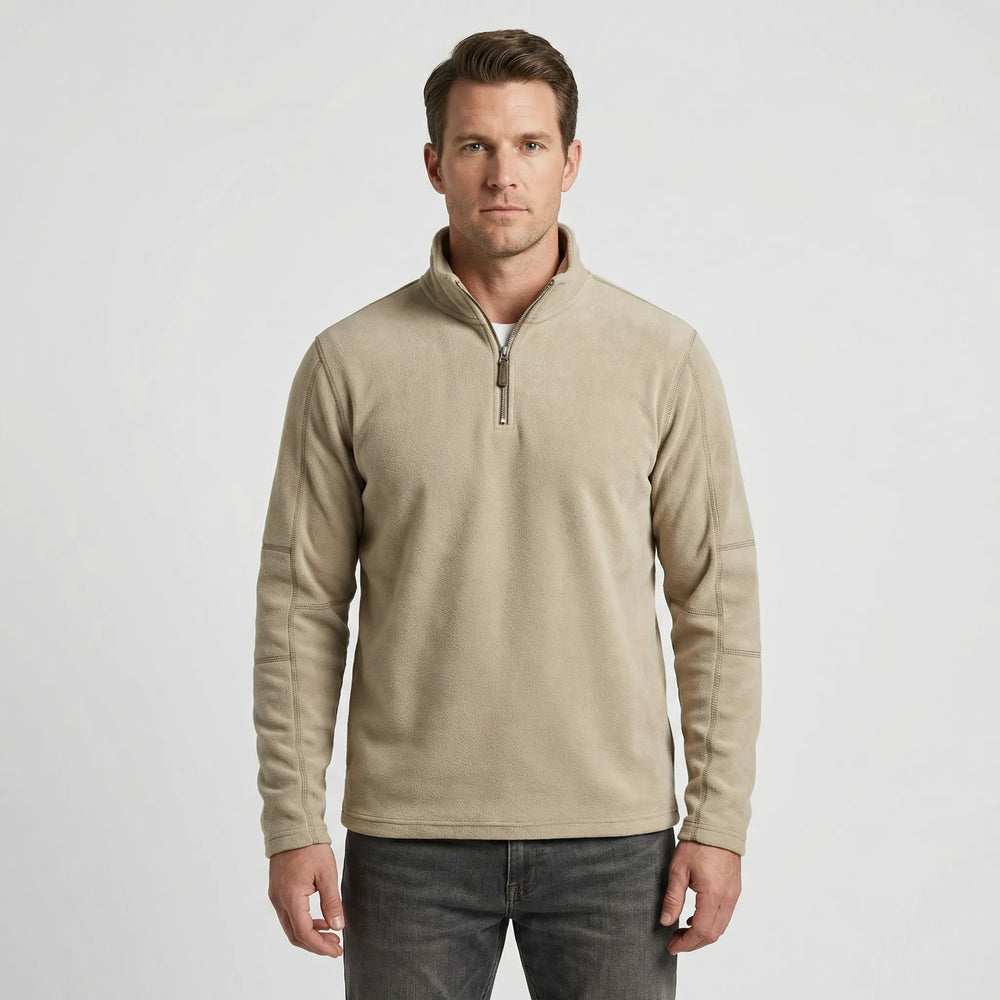 Men's Thermal Pullover with Short Zipper - Lester
