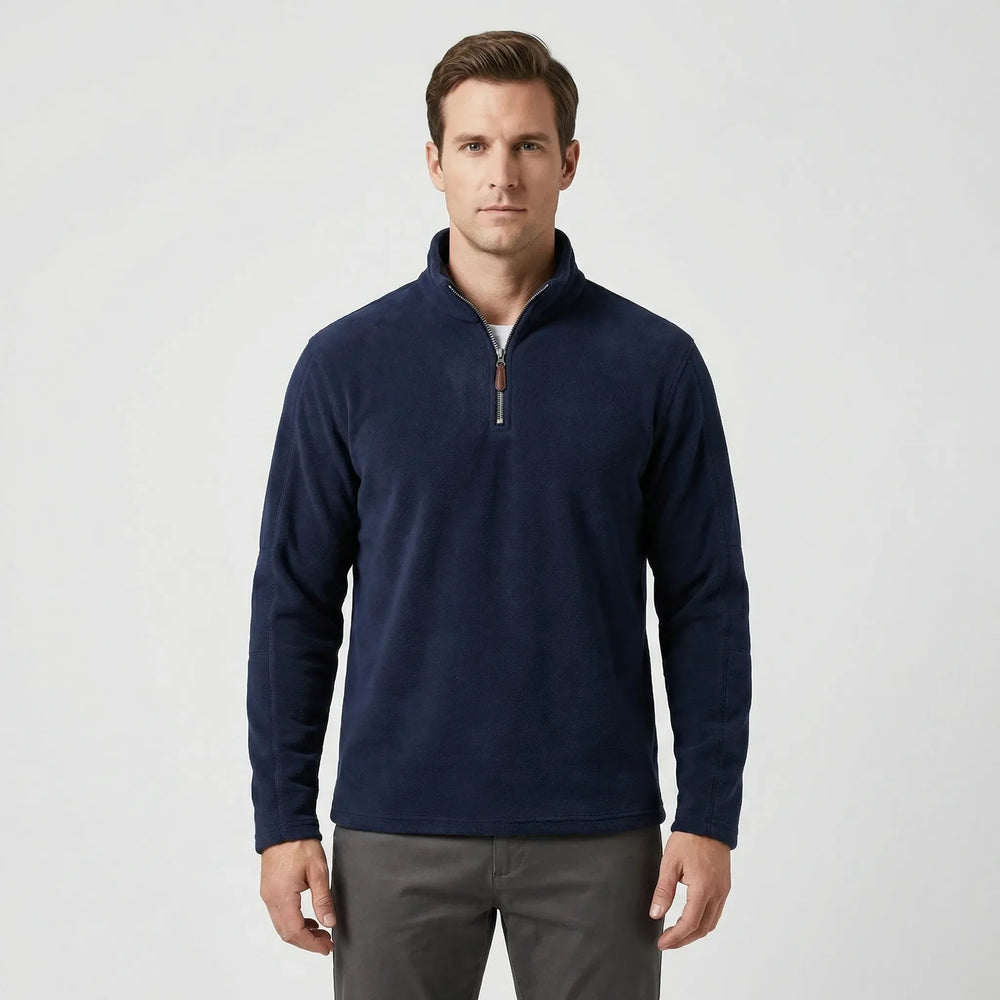 Men's Thermal Pullover with Short Zipper - Lester