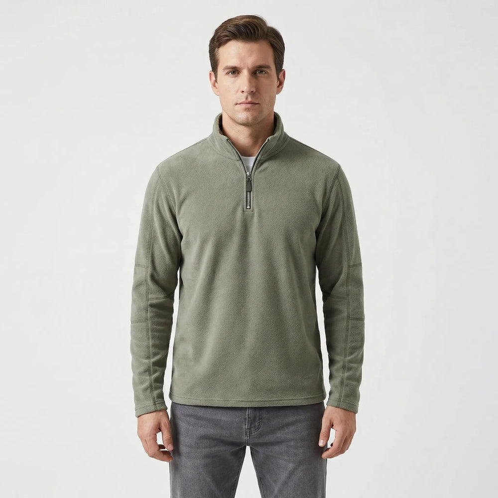 Men's Thermal Pullover with Short Zipper - Lester