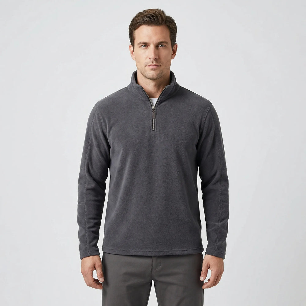 Men's Thermal Pullover with Short Zipper - Lester