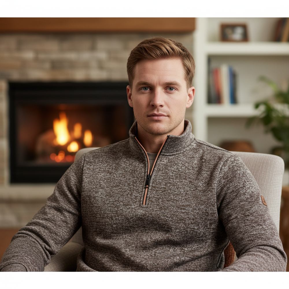 Warm men's sweater - Samuel