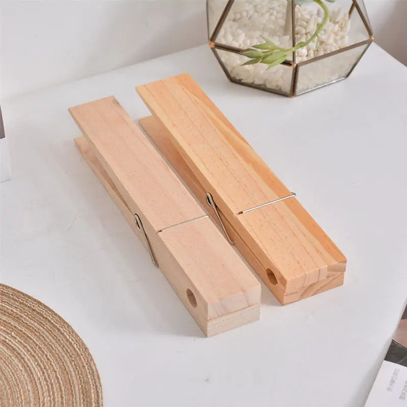 No-Drill Clothespin Towel Holder – Adhesive Mount, Spring Grip & 3 Sizes