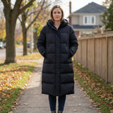 Water-Repellent Longline Quilted Jacket for Women - Cristina