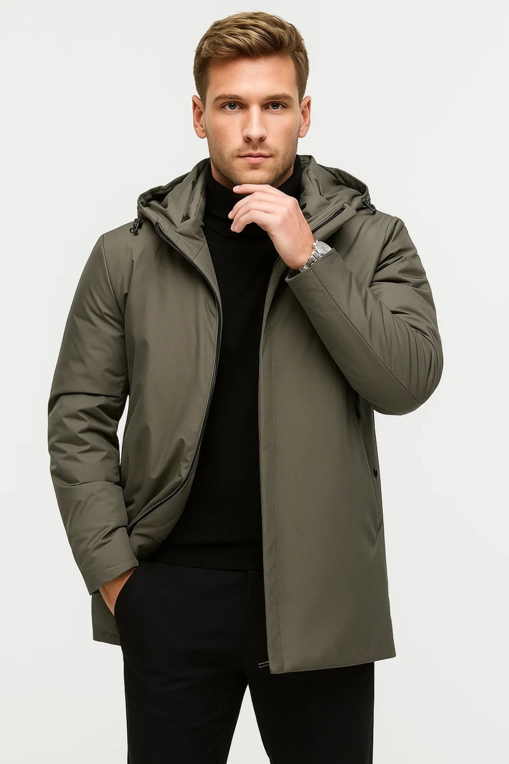 Marc - Water-repellent men's coat - 2