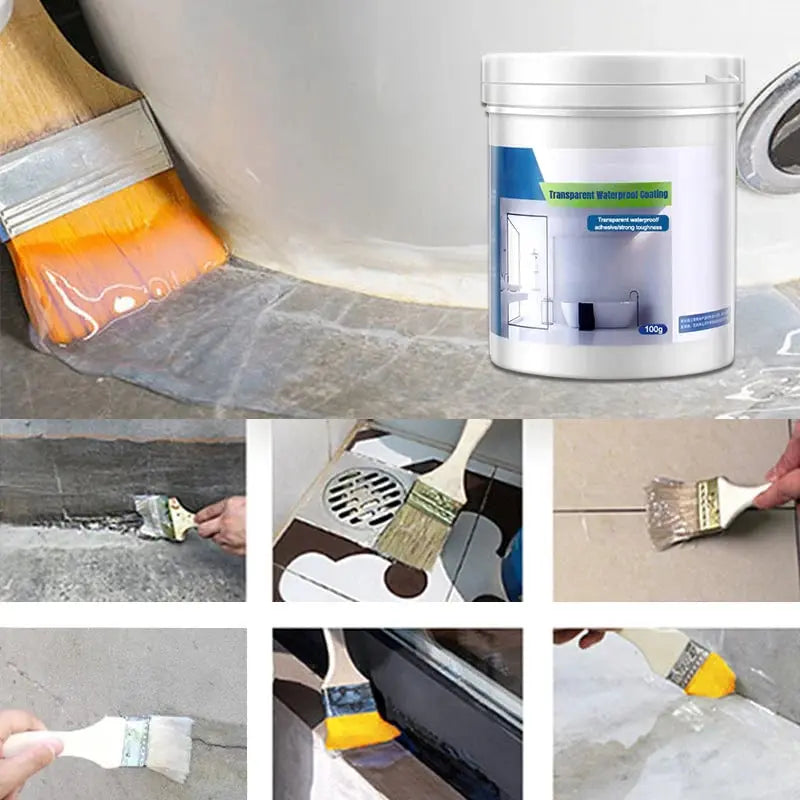Waterproof Transparent Sealant – 100g Clear Coating, Heat-Resistant & Indoor Outdoor