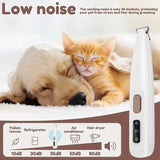 Pet Hair Clipper – LED Light, IPX7 Waterproof & Cordless Rechargeable
