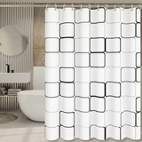 Waterproof Semi-Transparent Shower Curtain - HydroCurtix