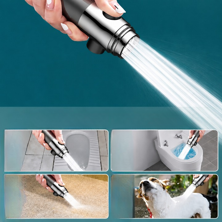 Handheld High-Pressure Shower Head – Massage Spray, Built-In Filter & Water-Saving Nozzles