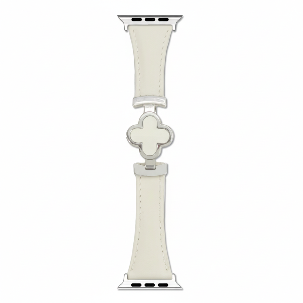 Watch Band Leather Floral Adjustable Smartwatch Replacement Strap