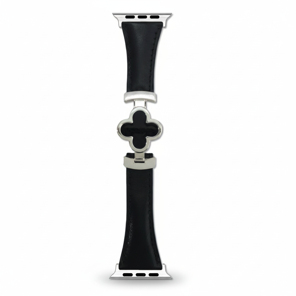 Watch Band Leather Floral Adjustable Smartwatch Replacement Strap