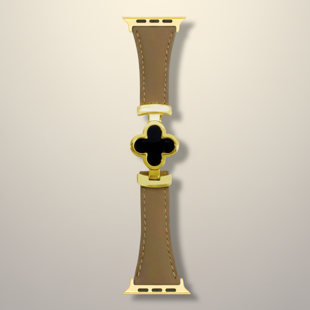 Watch Band Leather Floral Adjustable Smartwatch Replacement Strap
