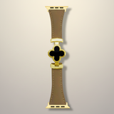 Watch Band Leather Floral Adjustable Smartwatch Replacement Strap