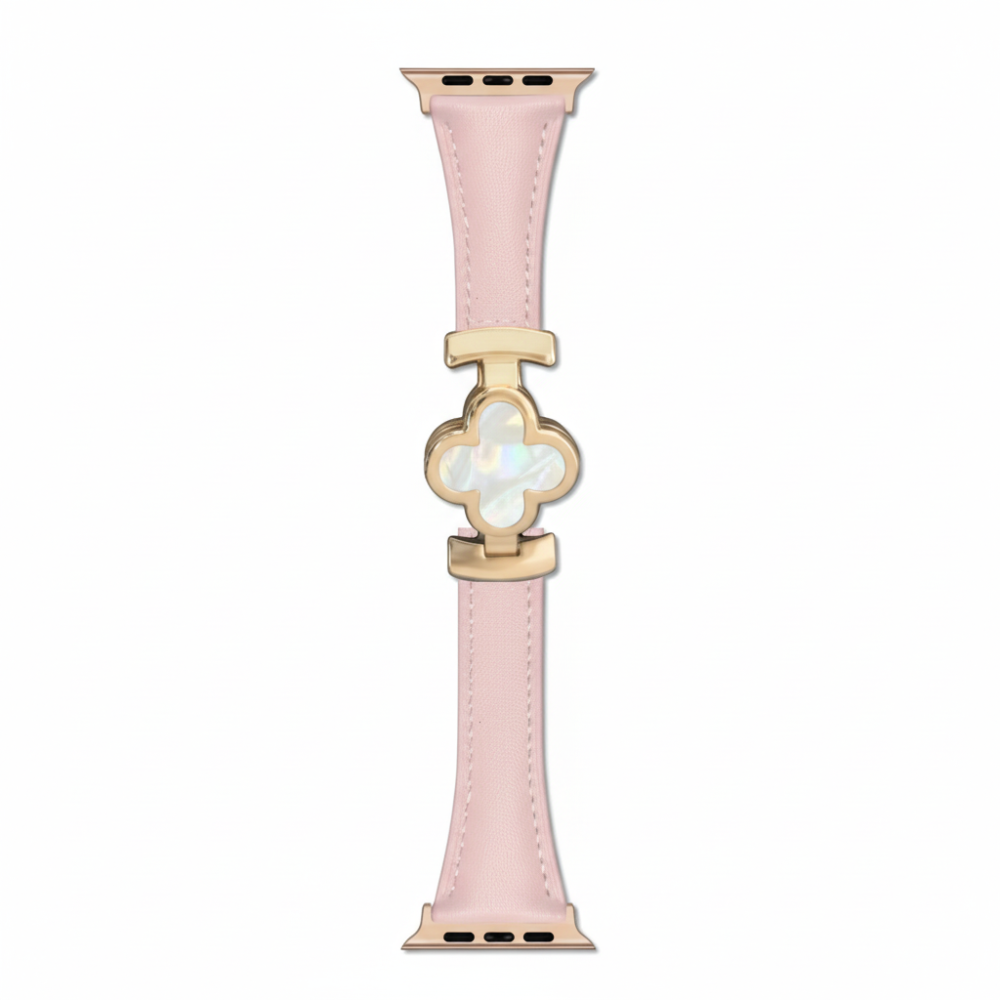 Watch Band Leather Floral Adjustable Smartwatch Replacement Strap