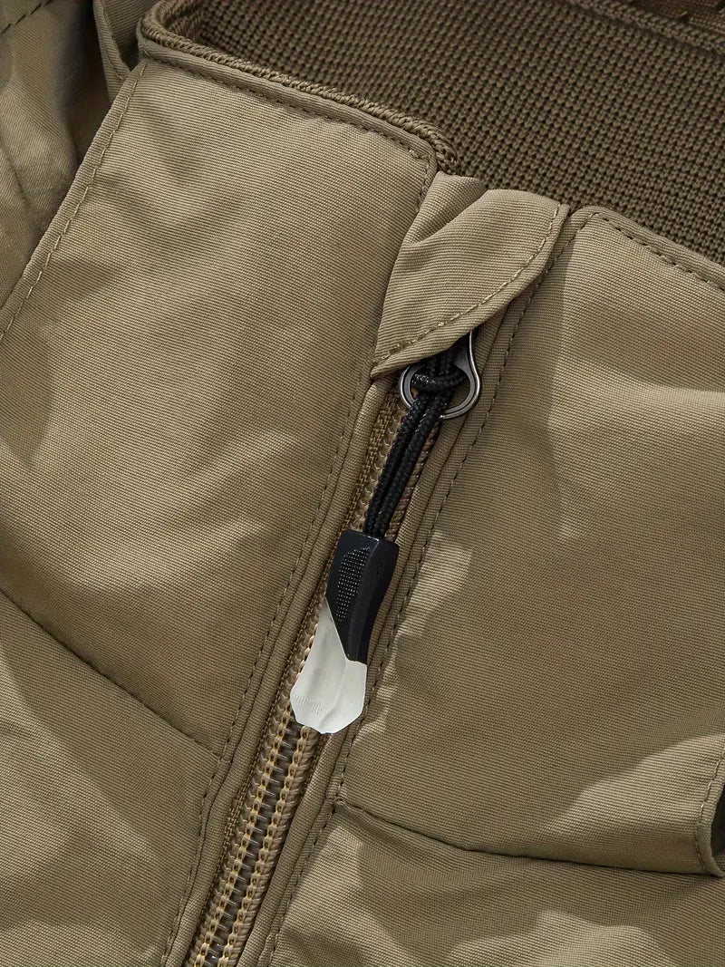 Water-Resistant Outdoor Jacket with Removable Hood - Shane