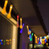 Solar LED Dewdrop String Lights – IP65 Waterproof, 5–12m, 20–100 LEDs, Warm White & RGB