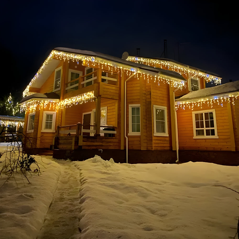 Christmas Outdoor Lights LED Curtain Hanging Display
