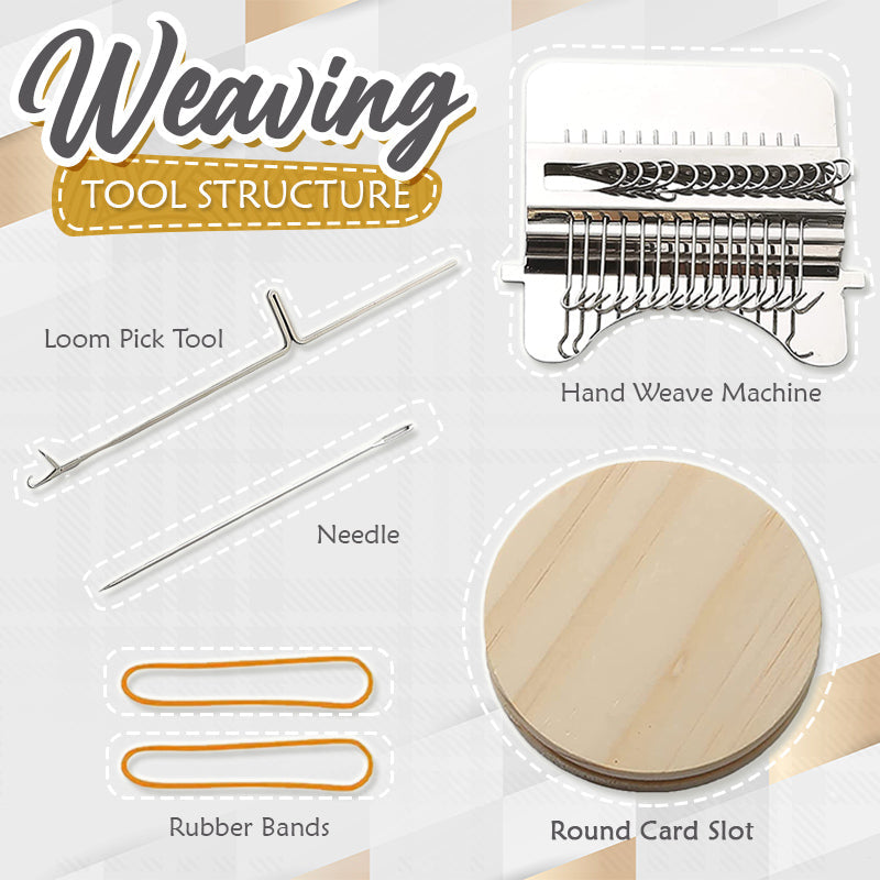 Enhanced Product Title: "Hand-Webset für Kleidungsreparatur und kreatives Weben – Komplettes Set für DIY-Projekte" 

This title includes relevant keywords while emphasizing the product's purpose and appeal to DIY enthusiasts.