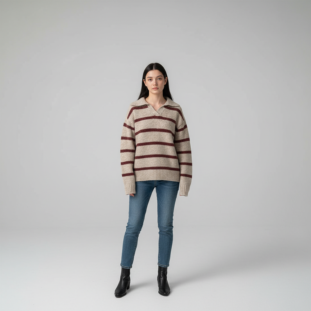 Soft knitted sweater - Susanne