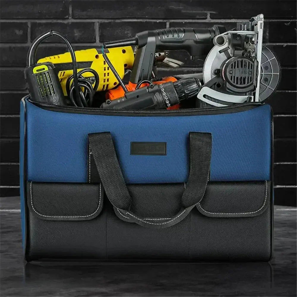 Waterproof Oxford Tool Bag – Multiple Pockets, Shoulder Strap & 3 Sizes