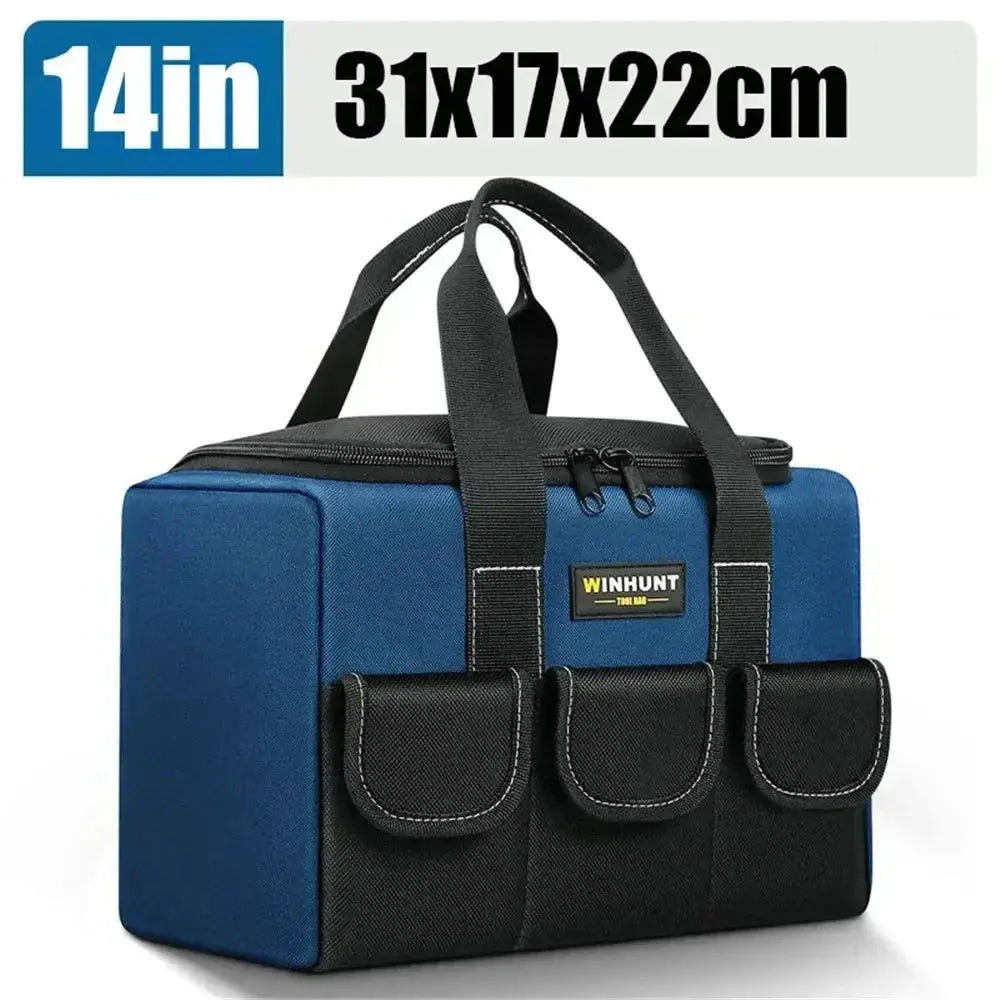 Waterproof Oxford Tool Bag – Multiple Pockets, Shoulder Strap & 3 Sizes