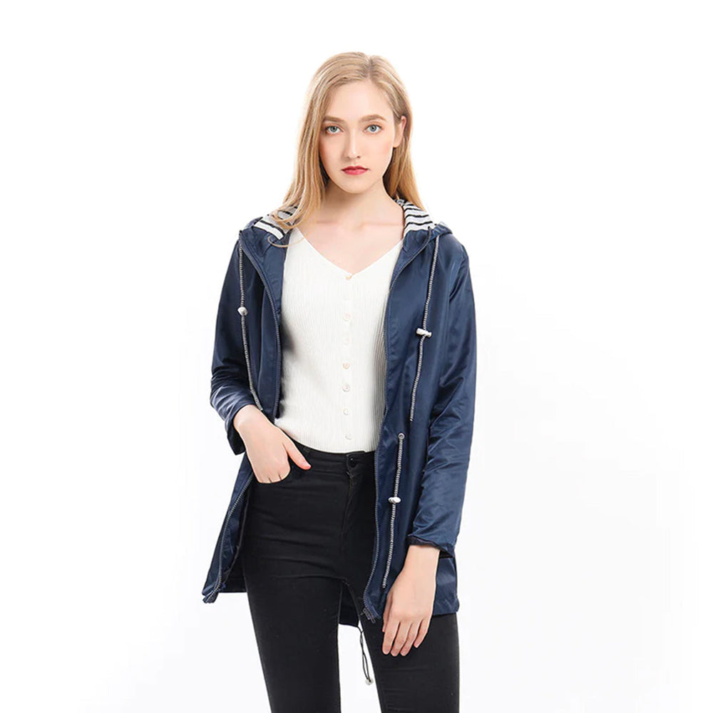 Weatherproof Women's Parka with Zipper - Angelique - 3