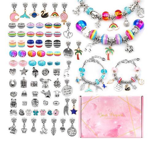 Kids Bracelet Making Kit – 82 Pieces, BPA-Free & Storage Box
