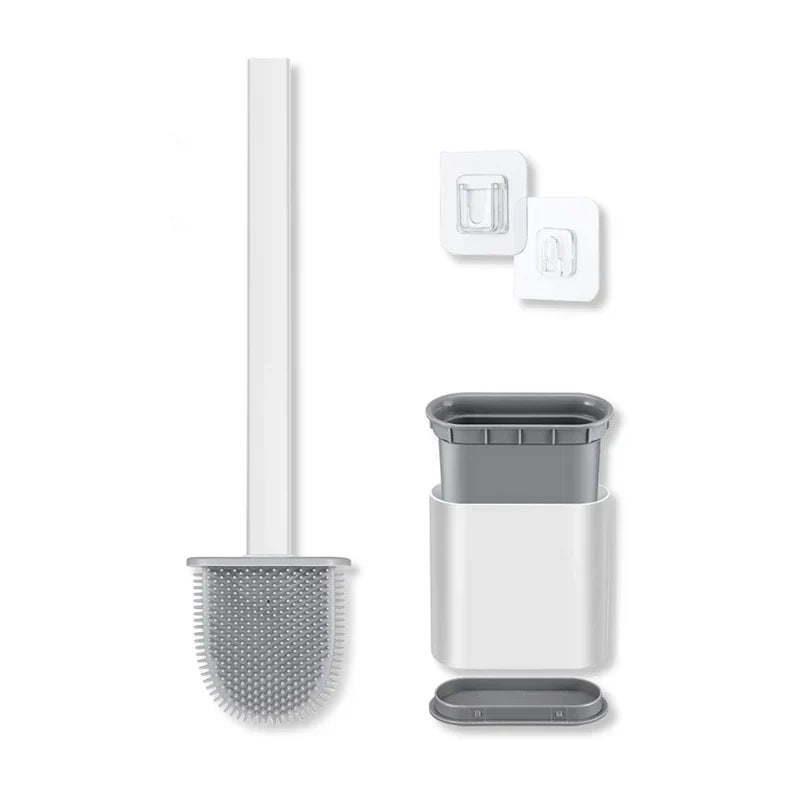 Enhanced Product Title: **Wandmontierbare Silikon-Toilettenbürste mit Halter – Schnelltrocknend & Hygienisch für Saubere Badezimmer** 

This title includes relevant keywords while emphasizing key features to attract potential buyers.